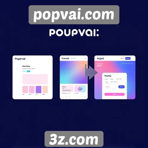 Evolução da interface do usuário no popvai.com