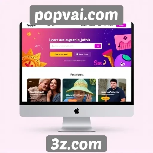 Interface do usuário do popvai.com avaliada